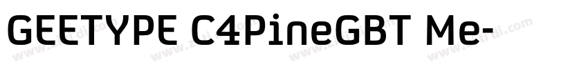 GEETYPE C4PineGBT Me字体转换